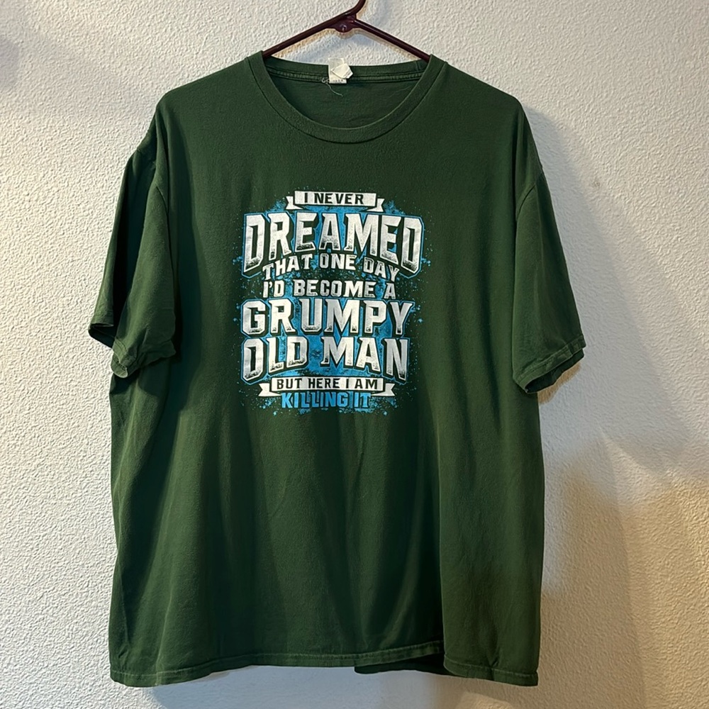 Port & Co grumpy old man graphic tee size 2XL